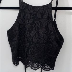 SOLD Floral Lace Tank